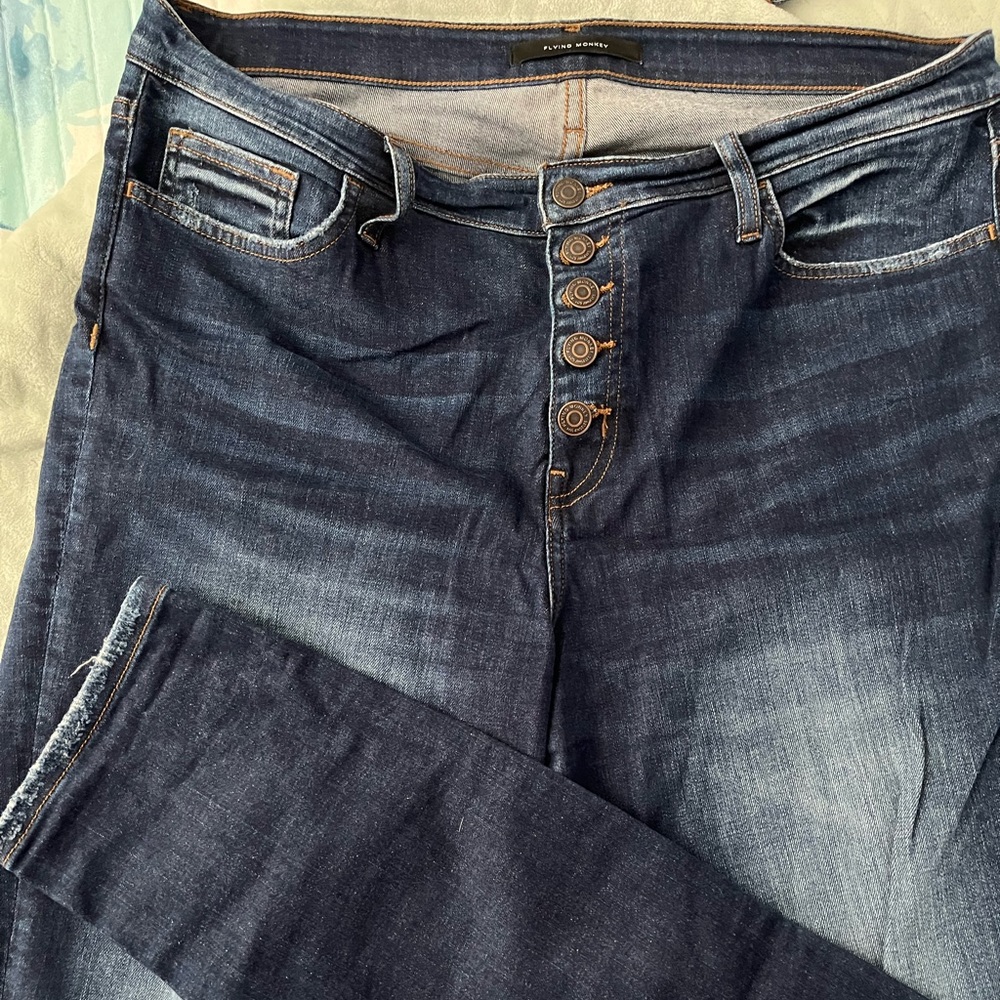 Flying Monkey Button Fly Midrise Skinny Jean
